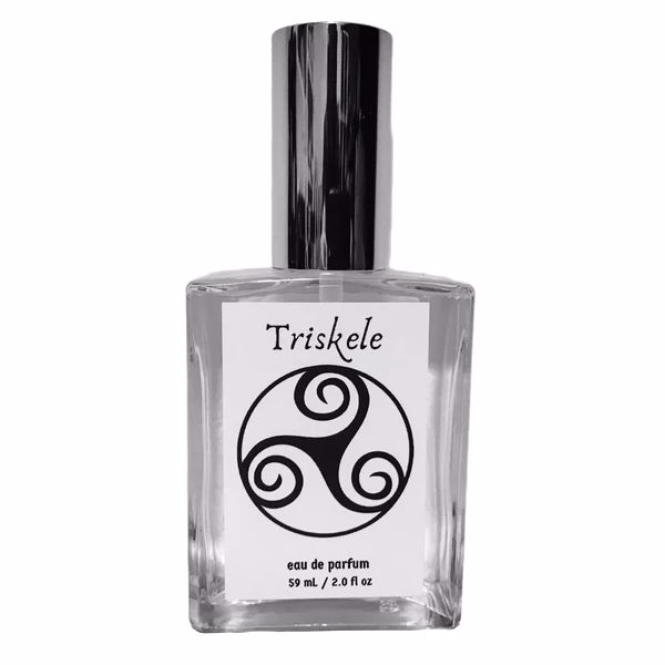 Triskele Eau de Parfum by Murphy and McNeil, featuring a classic barbershop scent in a stylish bottle.